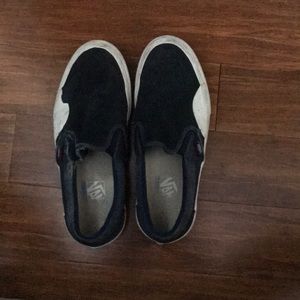Navy blue slip ons(pros)